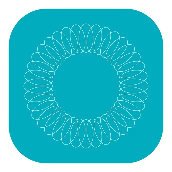 Çember yarıçap motifi, mandala illüstrasyon ögesi