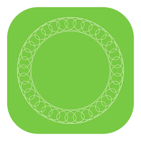 Circle Radial Motif Mandala Illustrative Element — Stock Vector