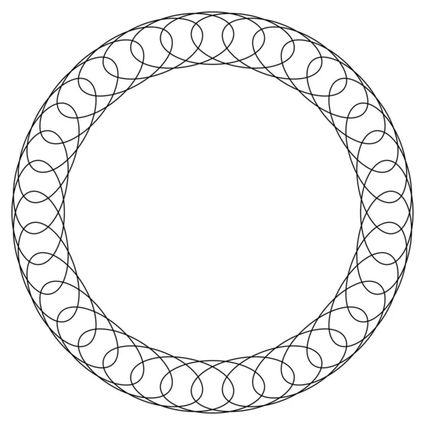 Circle Radial Motif Mandala Illustrative Element — Διανυσματικό Αρχείο