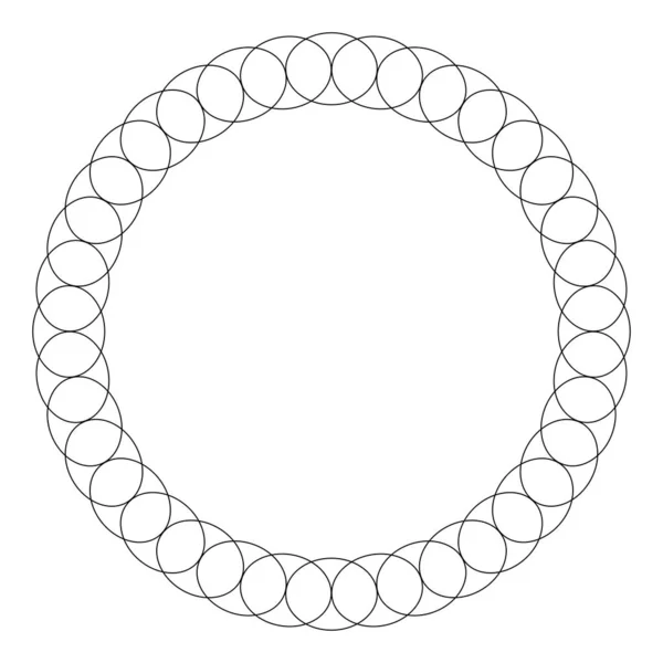 Circle Radial Motif Mandala Illustrative Element — 图库矢量图片