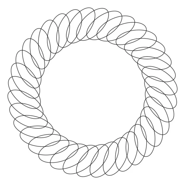 Círculo Motivo Radial Mandala Elemento Ilustrativo — Vector de stock