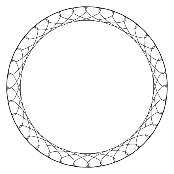 Motivo Radiale Cerchio Elemento Illustrativo Mandala — Vettoriale Stock