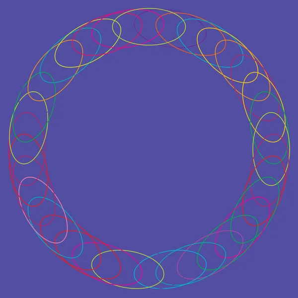 Circle Radial Motif Mandala Illustrative Element — 스톡 벡터