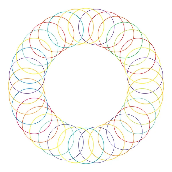 Kreis Radiales Motiv Mandala Illustratives Element — Stockvektor
