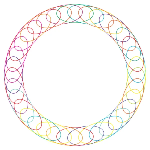 Çember yarıçap motifi, mandala illüstrasyon ögesi