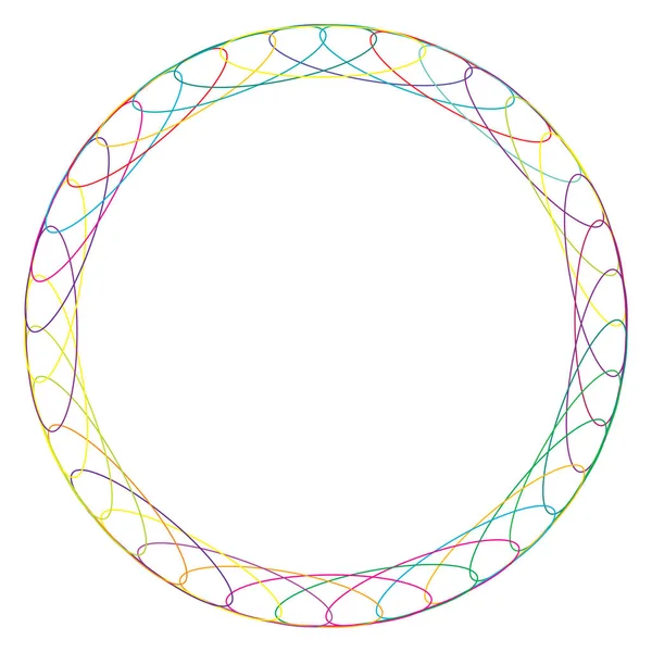 Circle Radial Motif Mandala Illustrative Element — Image vectorielle