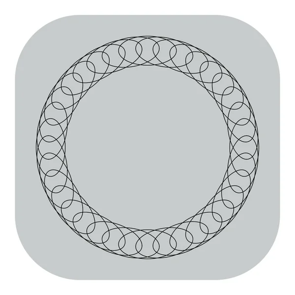 Círculo Motivo Radial Mandala Elemento Ilustrativo — Archivo Imágenes Vectoriales