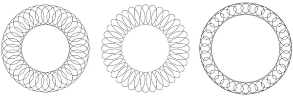 Círculo Radial Motivo Mandala Elemento Ilustrativo Ilustração Vetorial Estoque Gráficos — Vetor de Stock