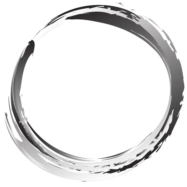 Grungy Strukturierte Kreis Element Kreisförmige Splatterform — Stockvektor