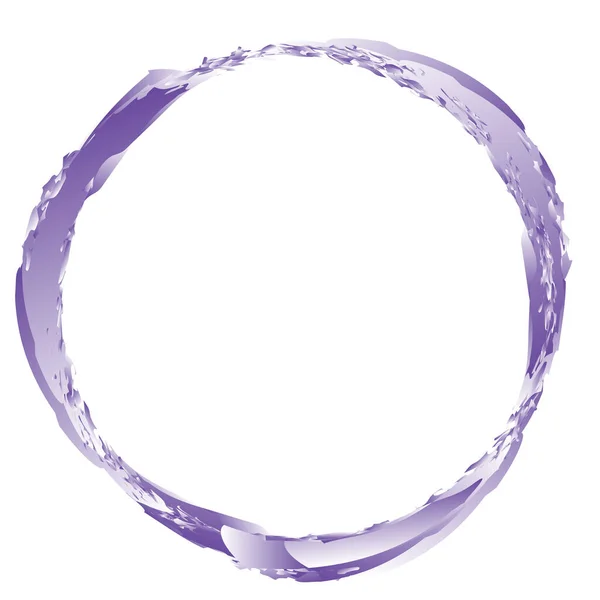 Grungy Textured Circle Element Circular Splatter Shape — Vector de stock