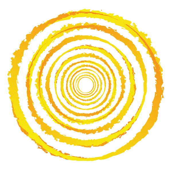 Grungy Elemento Círculo Texturizado Forma Circular Salpicadura — Archivo Imágenes Vectoriales