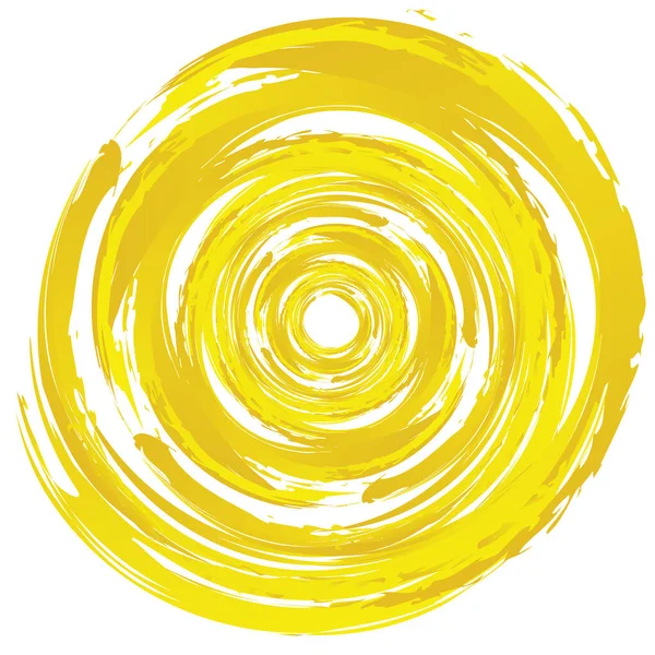 Huysuz, dokulu daire elementi. Dairesel sıçrama şekli