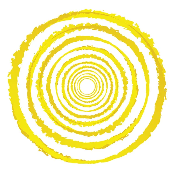 Grungy Elemento Círculo Texturizado Forma Circular Salpicadura — Vector de stock