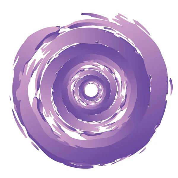 Huysuz, dokulu daire elementi. Dairesel sıçrama şekli