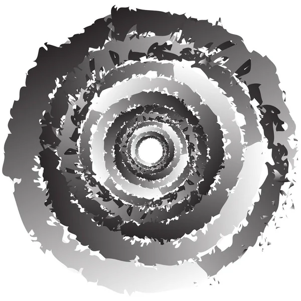Grungy Getextureerde Cirkel Element Cirkelvormige Spettervorm — Stockvector