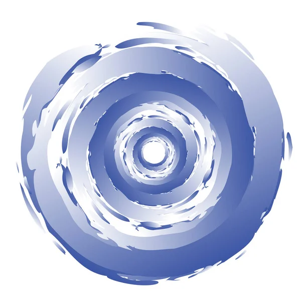 Huysuz, dokulu daire elementi. Dairesel sıçrama şekli