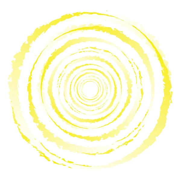 Grungy Textured Circle Element Circular Splatter Shape — Stock vektor