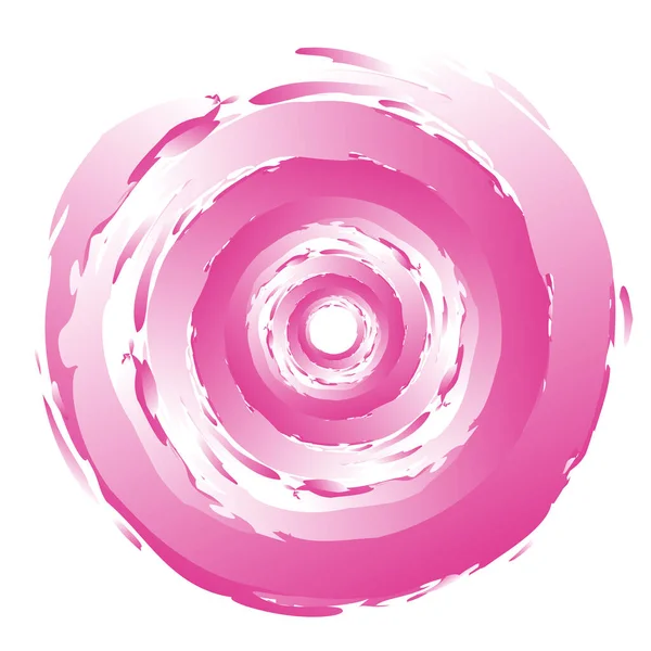 Huysuz, dokulu daire elementi. Dairesel sıçrama şekli