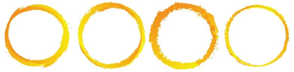 グランジー テクスチャサークル要素 円形のスプラッタ形状 ストック ベクトル イラスト クリップ アート グラフィック — ストックベクタ