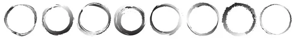 Grungy Getextureerde Cirkel Element Cirkelvormige Spettervorm Voorraad Vector Illustratie Clip — Stockvector