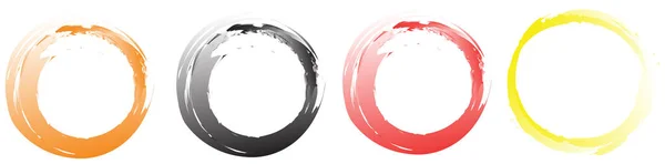 Grungy Textured Circle Element Circular Splatter Shape Stock Vector Illustration — ストックベクタ