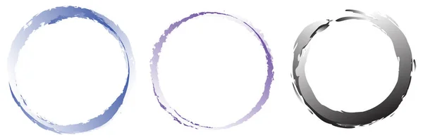 Grungy Textured Circle Element Circular Splatter Shape Stock Vector Illustration — Vector de stock