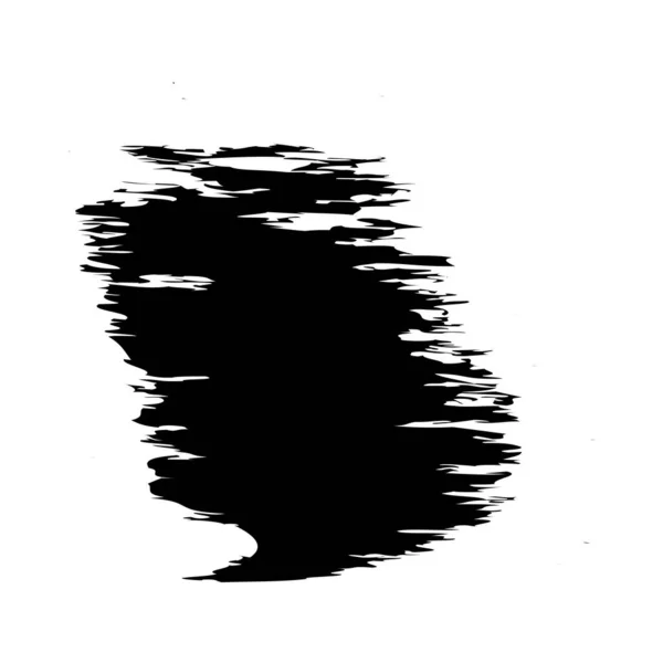 Grungy Πινέλο Χρώμα Πινέλο Εγκεφαλικό Επεισόδιο Σχήμα Στοιχείο — Διανυσματικό Αρχείο