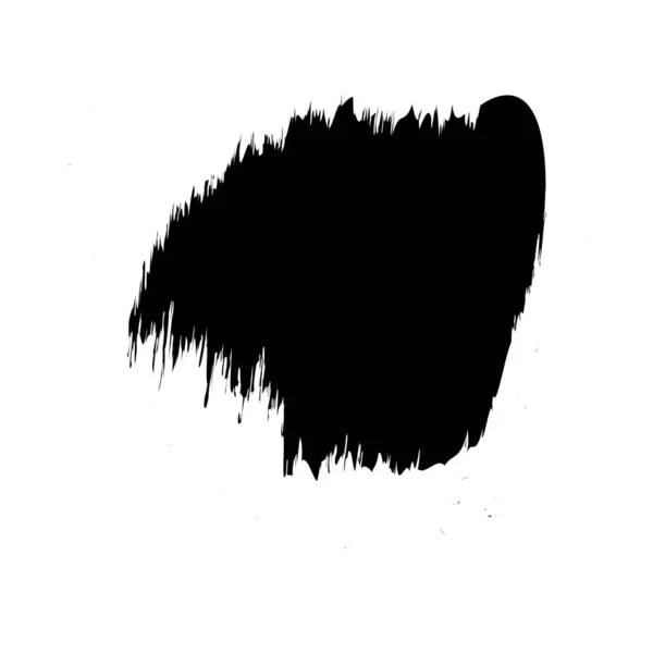 Grungy Paint Brush Brush Stroke Effect Shape Element — Stock Vector