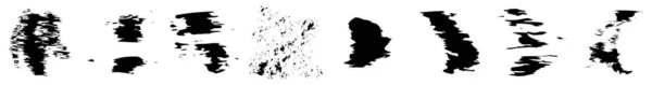 Grungy Paint Brush Brush Stroke Effect Shape Element Stock Vector — Image vectorielle