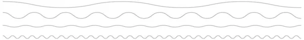 Хвилясті Зигзагоподібні Лінії Елемент Смуг Стокова Векторна Ілюстрація Кліп Арт — стоковий вектор