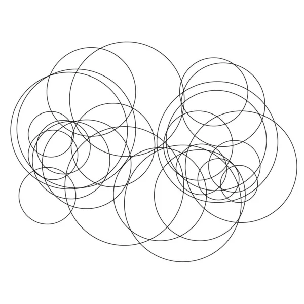 Rastgele daireler soyut geometrik bileşim