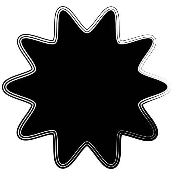 Starburst Sunburst Star Shape Vector Element — стоковый вектор