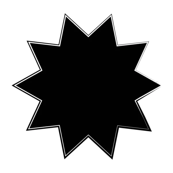Starburst Sunburst Star Shape Vector Element — стоковый вектор