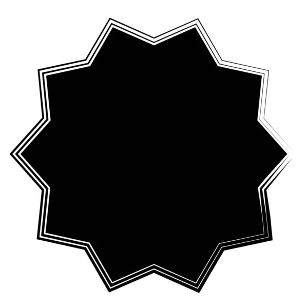 Starburst Sunburst Star Shape Vector Element — 图库矢量图片
