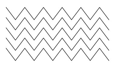 Dalgalı, zig-zag çizgileri, çizgili tasarım ögesi