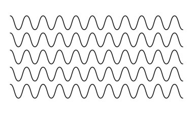 Dalgalı, zig-zag çizgileri, çizgili tasarım ögesi