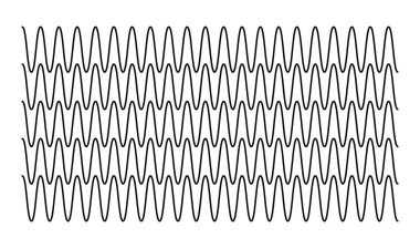 Dalgalı, zig-zag çizgileri, çizgili tasarım ögesi