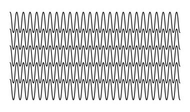 Dalgalı, zig-zag çizgileri, çizgili tasarım ögesi