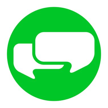 Konuşma, iletişim için uygun baloncuk konuşun, bizimle iletişime geçin ve yazışın, canlı sohbet simgesi, sembol