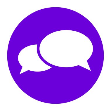 Konuşma, iletişim için uygun baloncuk konuşun, bizimle iletişime geçin ve yazışın, canlı sohbet simgesi, sembol