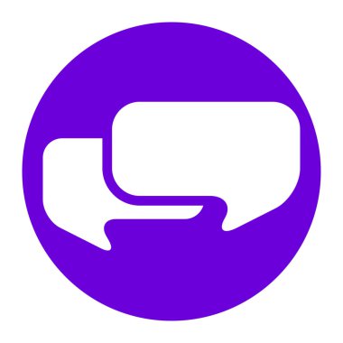 Konuşma, iletişim için uygun baloncuk konuşun, bizimle iletişime geçin ve yazışın, canlı sohbet simgesi, sembol