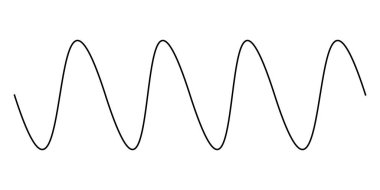 Dalgalı, dalgalı çizgiler, çizgili element vektörü. Stock vektör illüstrasyonu, klip- art grafikleri