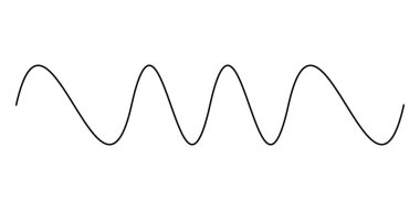 Dalgalı, dalgalı çizgiler, çizgili element vektörü. Stock vektör illüstrasyonu, klip- art grafikleri