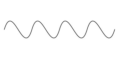 Dalgalı, dalgalı çizgiler, çizgili element vektörü. Stock vektör illüstrasyonu, klip- art grafikleri