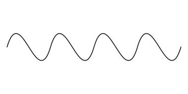 Dalgalı, dalgalı çizgiler, çizgili element vektörü. Stock vektör illüstrasyonu, klip- art grafikleri