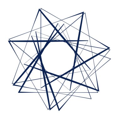 Dairesel, radyal motif. Soyut mandala simgesi