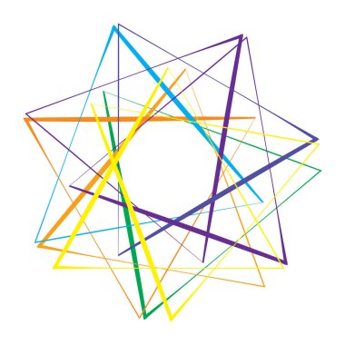 Dairesel, radyal motif. Soyut mandala simgesi