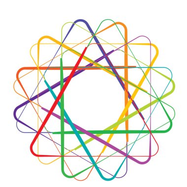 Dairesel, radyal motif. Soyut mandala simgesi