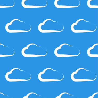 Bulut sembolü, bulut hesaplama, teknoloji veya hava durumu teması için simge şekli