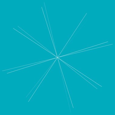 Rastgele yayılan çizgiler yıldız patlaması şekli ögesi